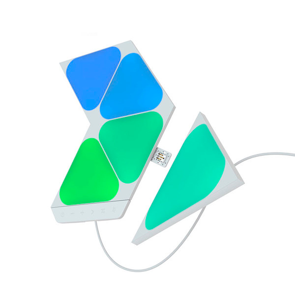 Nanoleaf Shapes 智能 迷你 小三角 5片組 / 智慧燈板 / 台灣公司貨 Nanoleaf,智能,小三角,擴充版,台灣公司貨,siri,語音控制,綠諾,Shapes,六角燈,三角,四角