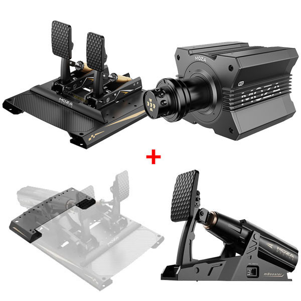 【限時優惠】MOZA R12 V2 DD 直驅 + 主動式踏板 驅動器 Active Pedal mBooster 支援 CRP2 / 台灣代理公司貨 MOZA,R9,R12,魔爪,mBooster,CRP2,賽車模擬,主動式踏板,直驅
