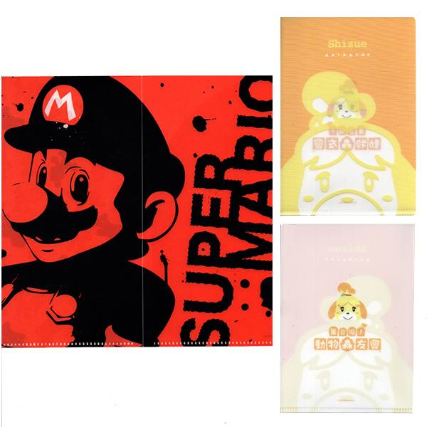 【門市兌換】瑪利歐&動森西施惠 文件夾一套 贈品,兌換,門市會員,電玩國度,特點,動物森友會,動森,瑪莉歐,西施惠,文件夾