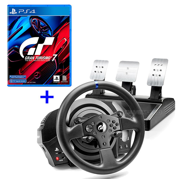 T300RS GT 方向盤 ＋ PS5 GT7 / 跑車浪漫旅 / 三踏板 動力回饋 / THRUSTMASTER / 台灣代理公司貨 PS5,T300RS,T300,G29,FANATEC,TGT,GT7,羅技,方向盤,賽車架
