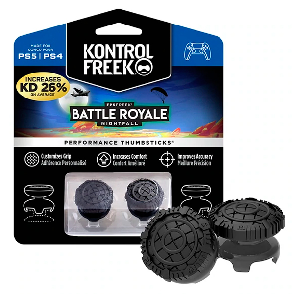 KontrolFreek - Battle Royale Nightfall 頂級 3D 類比套 桿套 / NS Pro PS4 PS5 XBOX / 台灣公司貨 KontrolFreek,Battle Royale Nightfall,類比套,NS,PS4,PS5,XBOX,黑色,保護,止滑,舒適