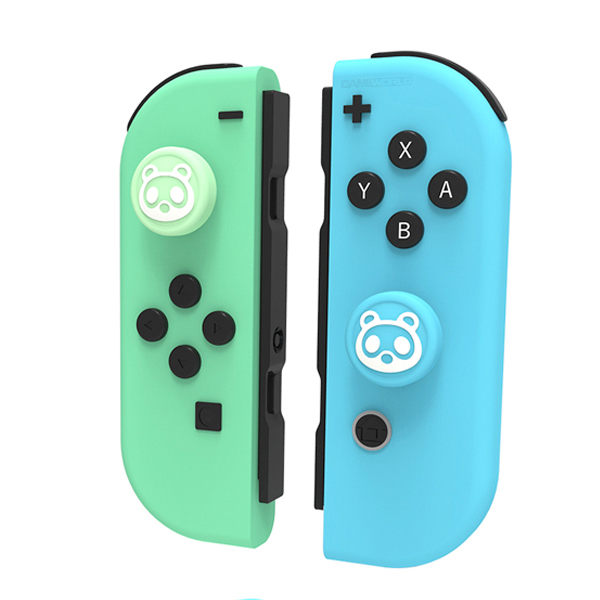 桿套【狸貓＋貓掌 樣式】一組四個 / NS LITE 、 Joy-con 手把適用 / 搖桿手把 矽膠 防滑桿套 類比搖桿 蘑菇頭 類比套 PS4,NS,類比頭,桿套,搖桿手把,薩爾達,防滑桿套,蘑菇頭,類比套,海賊王