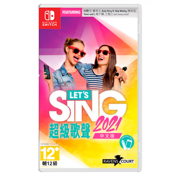 NS 超級歌聲 Let's Sing 2021 / 中文版 NS,PS4,超級歌聲,Let's Sing 2020,Let's Sing,中文,陳奕迅,中文歌曲,麥克風,多人