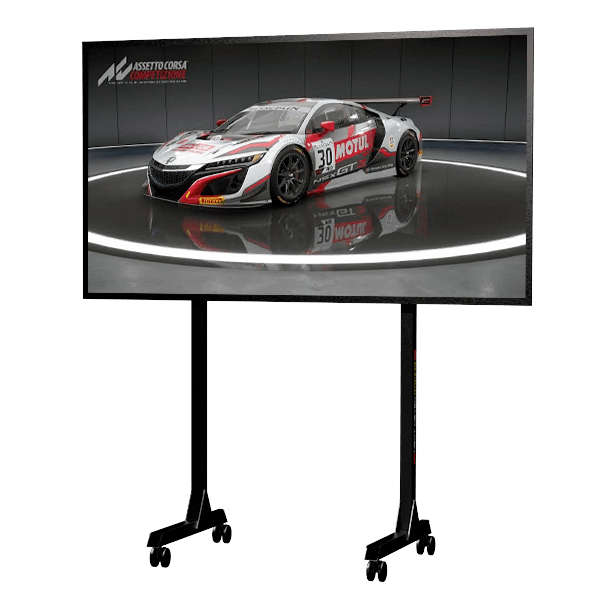 進口 高強度 NLR 單螢幕支架 附滾輪 / 最大到85吋 / 電視架 / NEXT LEVEL RACING NLR,AP1,獨立式 三螢幕支架,螢幕支架,賽車架,電視架,NEXT LEVEL RACING