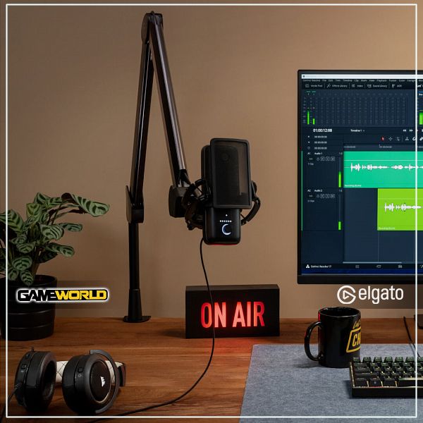 WAVE MIC ARM 麥克風 支架 / 高支點 / 德國 ELGATO / 直播神器 / 台灣公司貨 Elgato,WAVE MIC ARM,麥克風 支架,麥克風固定,支架,可調節,高支點,podcast,直播