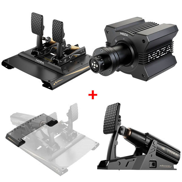 【限時優惠】MOZA R9 V3 DD 直驅 + 主動式踏板 驅動器 Active Pedal mBooster 支援 CRP2 / 台灣代理公司貨 MOZA,R9,R12,魔爪,mBooster,CRP2,賽車模擬,主動式踏板,直驅