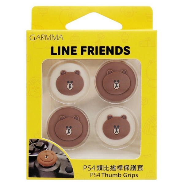 LINE熊大 布朗熊 ※手把 3D類比 桿套 ※蘑菇 搖桿保護套  正版授權公司貨 ※ PS4 PS3 XBOXONE SWITCH PRO手把可用 PS4,XBOXONE,NS,SWITCH,手把,桿套,熊大,布朗熊,類比套,搖桿套