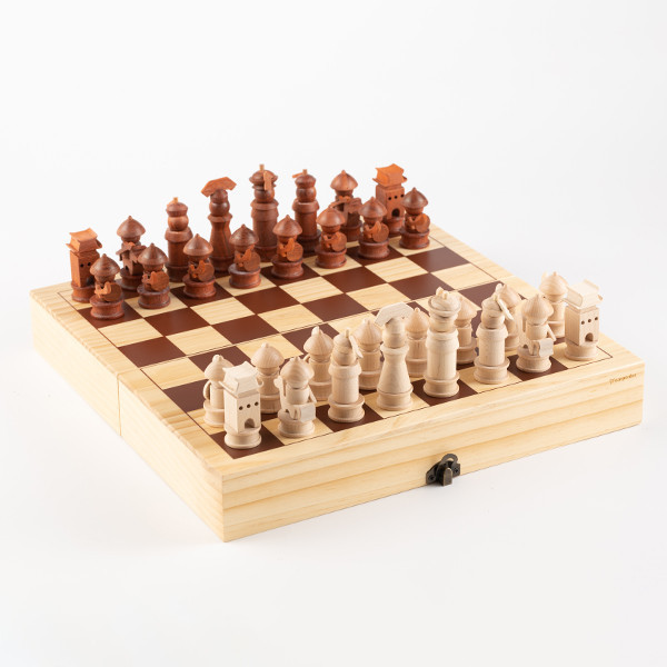 CARPENTER |【清宮計-西洋棋  (平裝版)-固碳量2212克】 木匠,木匠兄妹,禮物,精品,台灣製造,交換禮物,造型,生日禮物,年節禮物,聖誕禮物,兒童節,療癒,木製,造型,收納,童玩趣味,親子遊戲,益智,桌遊,,原木,西洋棋