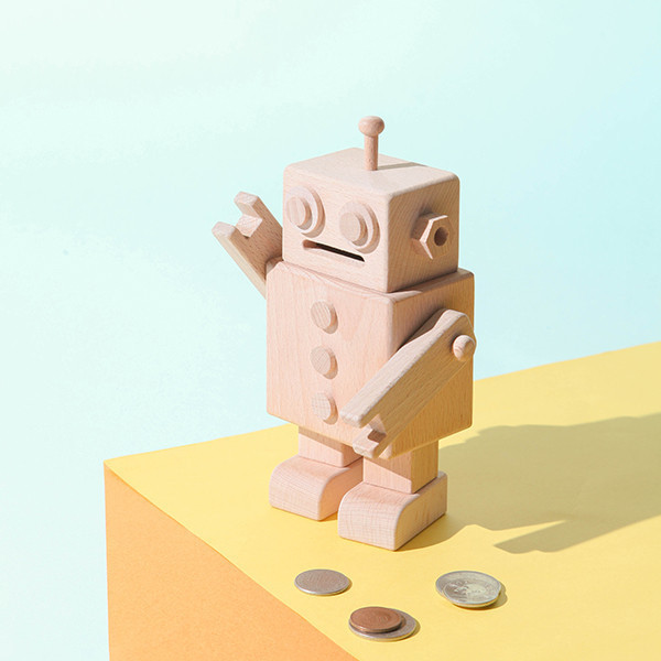 Mr.Manny Piggy Bank 木匠,木匠兄妹,禮物,精品,辦公用品,居家用品,居家裝飾,台灣製造,交換禮物,造型,生日禮物,年節禮物,聖誕禮物,存錢筒,錢,機器人,兒童節,療癒,木製,造型,收納,