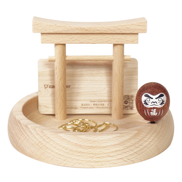 Daruma Treasure Bowl 木匠,木匠兄妹,禮物,精品,辦公用品,居家用品,居家裝飾,台灣製造,交換禮物,造型,生日禮物,年節禮物,聖誕禮物,兒童節,療癒,木製,造型,收納,好運,許願