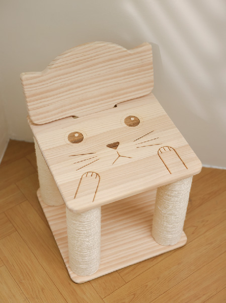 Cat scratch stick stool Cat paw 