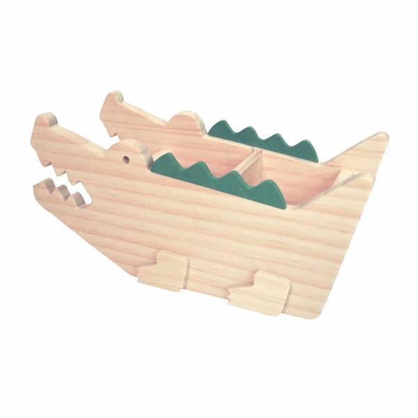 Crocodile Storage Box 木匠,木匠兄妹,禮物,精品,辦公用品,居家用品,居家裝飾,台灣製造,交換禮物,造型,生日禮物,年節禮物,聖誕禮物,兒童節,療癒,木製,造型,收納,置物,鱷魚,膠帶,名片,MEMO,文具