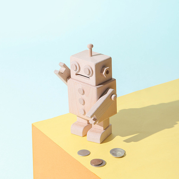 Mr.Manny Piggy Bank 木匠,木匠兄妹,禮物,精品,辦公用品,居家用品,居家裝飾,台灣製造,交換禮物,造型,生日禮物,年節禮物,聖誕禮物,存錢筒,錢,機器人,兒童節,療癒,木製,造型,收納,