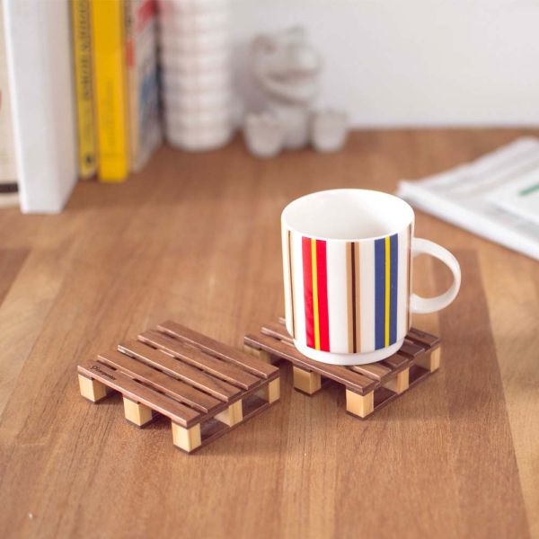 Pallet Coaster 棧板,木頭,杯墊