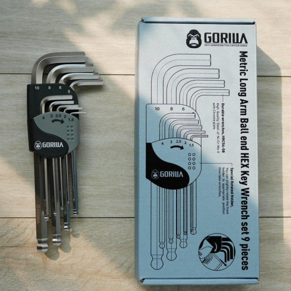 【Gorilla】9in1精密耐用六角球頭扳手組 