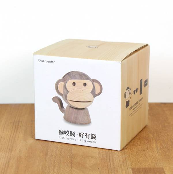 Rich Monkey Brings Wealth wood, woodwork, Office decoration, walnut wood, maple wood,