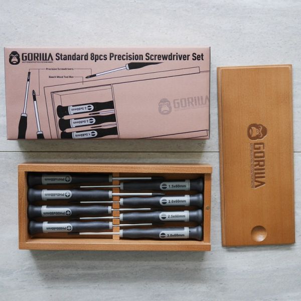 【Gorilla】 8in1標準精密螺絲起子組 木匠,木匠兄妹,禮物,精品,居家用品,台灣製造,交換禮物,造型,生日禮物,年節禮物,聖誕禮物,工具,螺絲起子