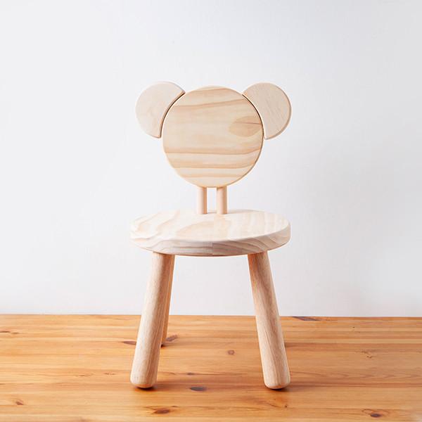 Bear Chair 熊,木椅,兒童,桌椅,木匠,木匠兄妹,禮物,精品,辦公用品,居家用品,居家裝飾,台灣製造,交換禮物,造型,生日禮物,年節禮物,聖誕禮物,小熊