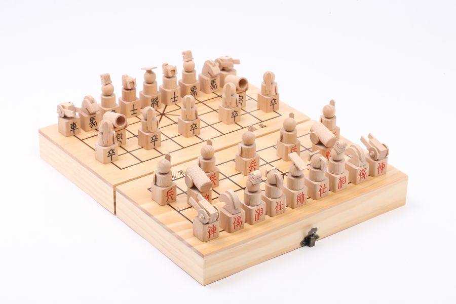 最安値好評[K\'] 木匠兄弟 木製立体象棋 将棋