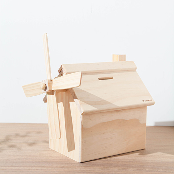 親子DIY |【風車存錢筒-固碳量986克】| 30分鐘 輕鬆體驗 | 生活小物 | 手作體驗 | 園區體驗 現選現做 毋須下單 存錢筒,風車,零錢,基金