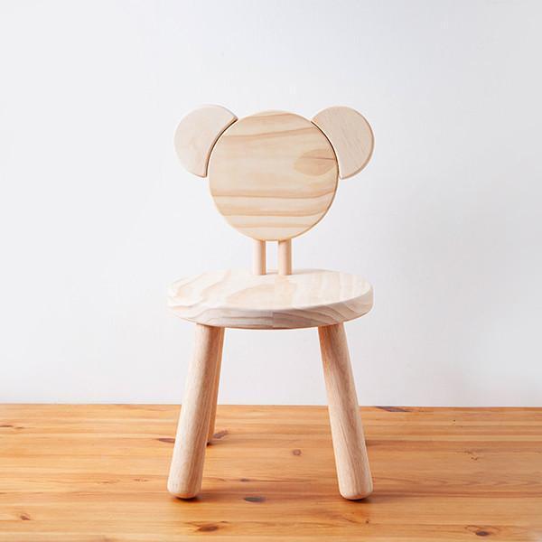 Bear Chair 熊,木椅,兒童,桌椅,木匠,木匠兄妹,禮物,精品,辦公用品,居家用品,居家裝飾,台灣製造,交換禮物,造型,生日禮物,年節禮物,聖誕禮物,小熊