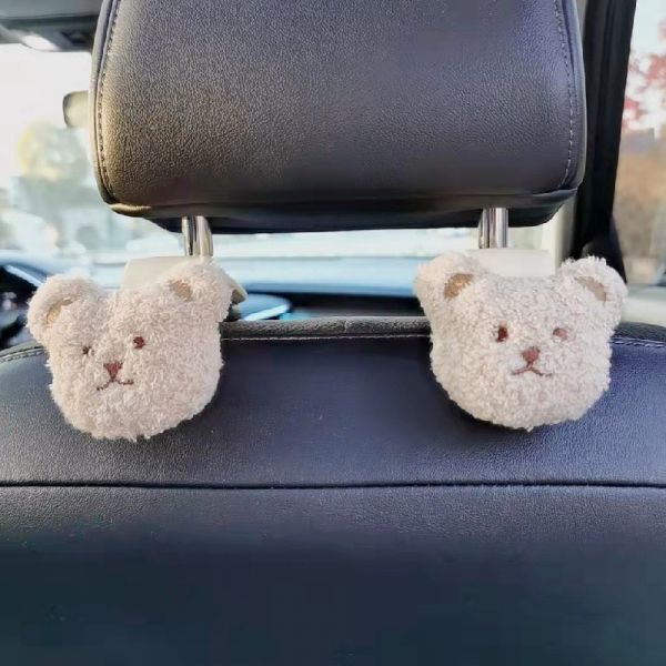可愛小熊/兔子/獅子車用椅背掛鉤 