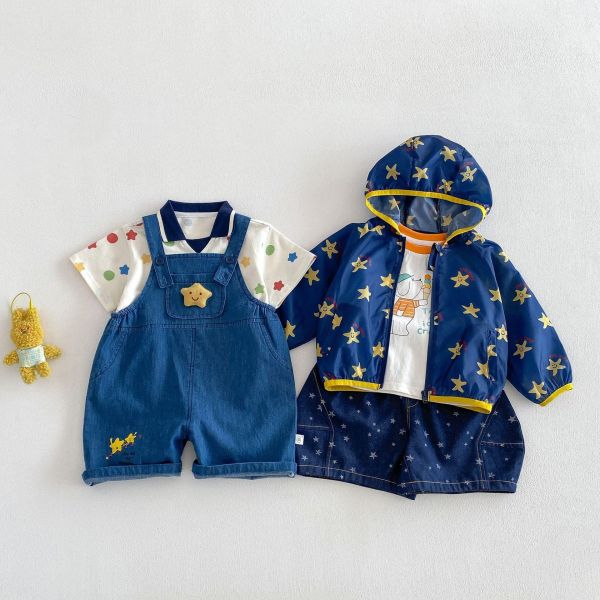 可愛星星系列-上衣/外套/短褲/吊帶褲 
