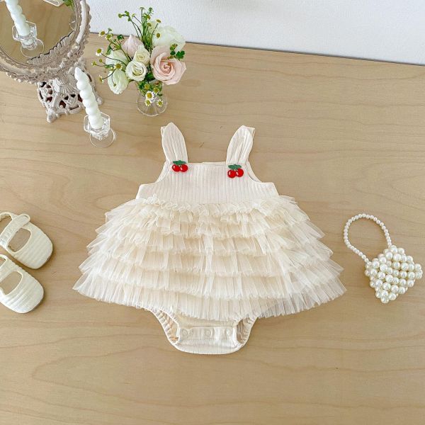 螺紋親膚櫻桃蛋糕包屁裙 