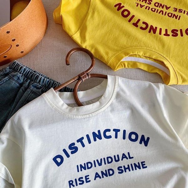 字母印花素色休閒上衣 