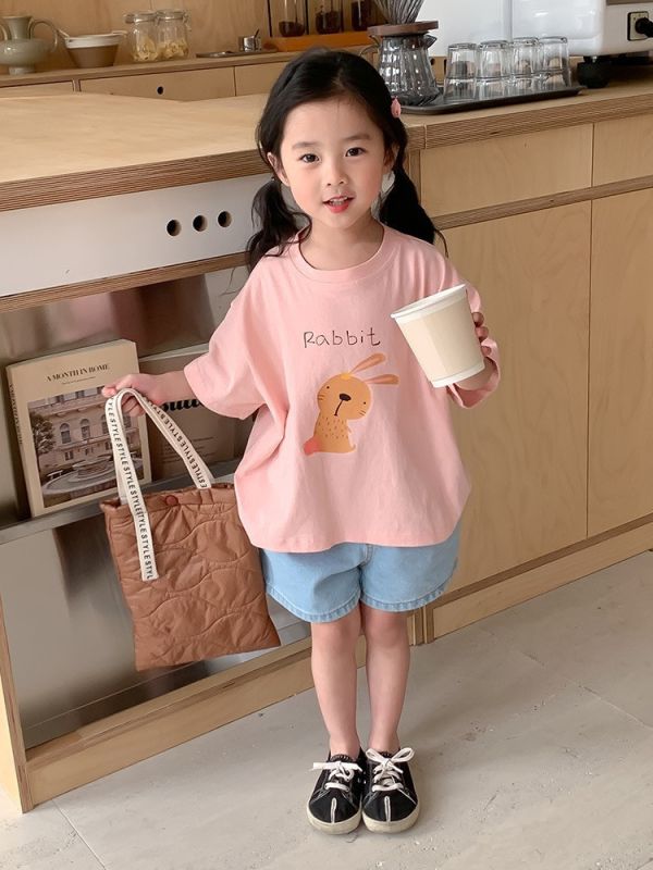 Rabbit兔子印花三色上衣 