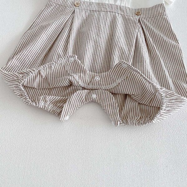 假兩件紳士領結拼接連身裝 