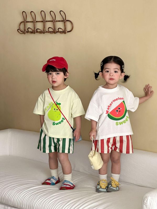 可愛水果印花兩件式套裝 