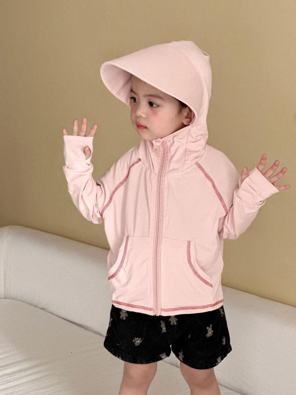 new冰絲涼感透氣防曬連帽外套(4色) 