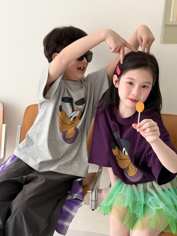 可愛高飛印花寬鬆上衣 