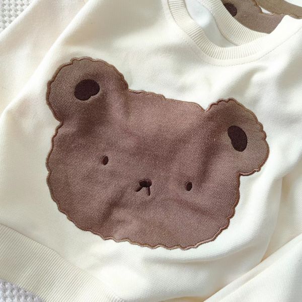 小熊刺繡兩件式套裝 