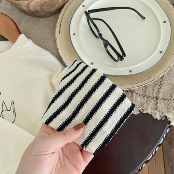 日系狗狗假兩件薄上衣 