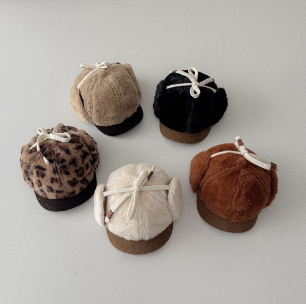 加厚保暖護耳綁繩棒球帽 