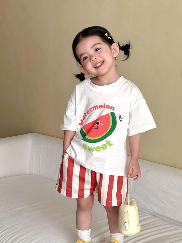 可愛水果印花兩件式套裝 