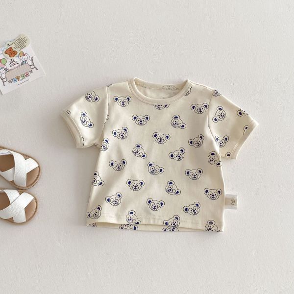 滿版達菲熊包屁衣/上衣/吊帶長褲 