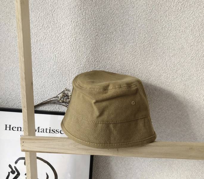 日本原宿純色漁夫水桶帽 