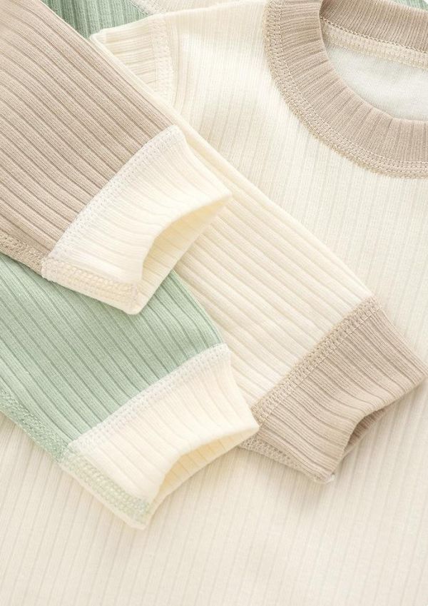 新生兒百搭螺紋極簡包屁衣系列(3色) 