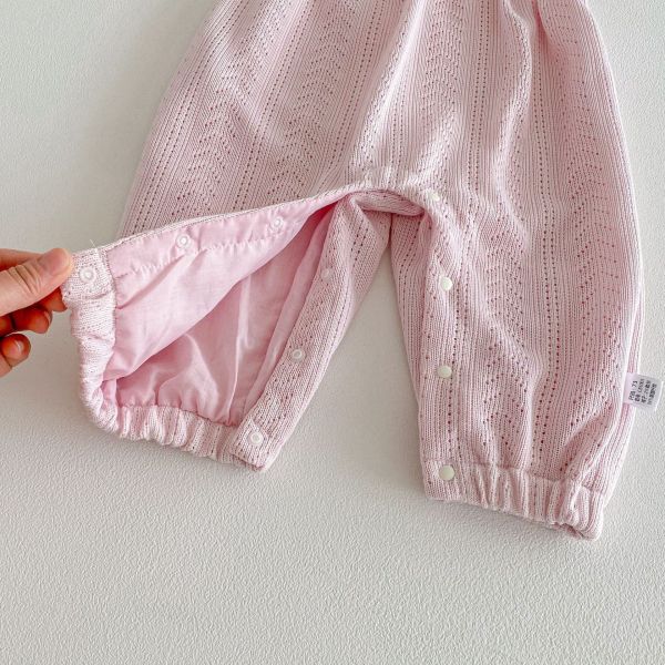 兩件式碎花兔耳上衣+愛心背帶連身裝 