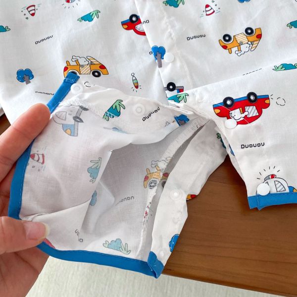 滿版小汽車領結連身裝 