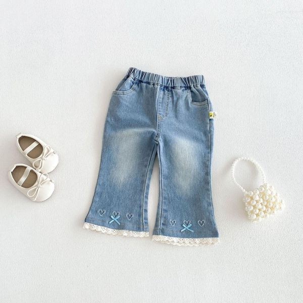 三件式-拼接格紋針織背心/大翻領上衣/蕾絲牛仔褲 