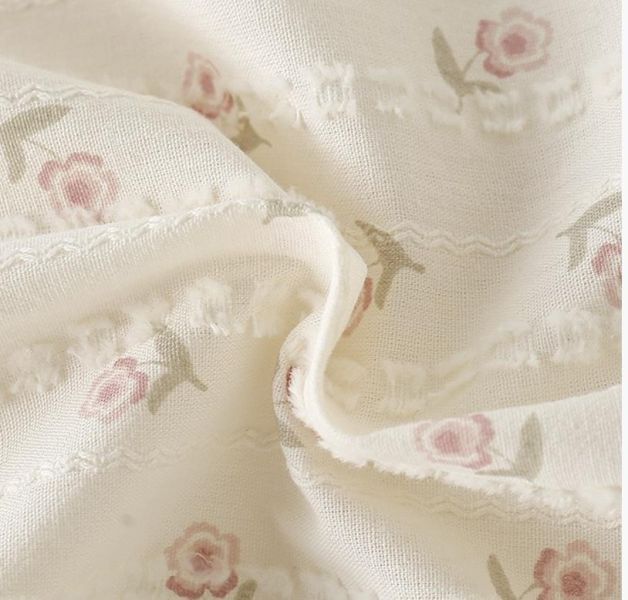 田園風櫻桃碎花方領連身裝 