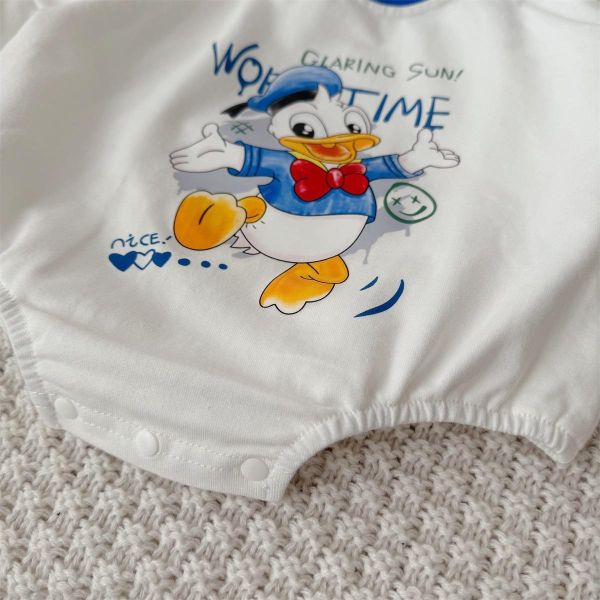 Q版唐老鴨印花棉質包屁衣 