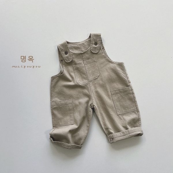 厚磅日系不規則口袋工裝褲 