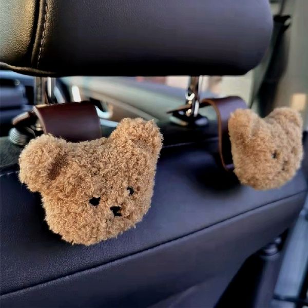 可愛小熊/兔子/獅子車用椅背掛鉤 