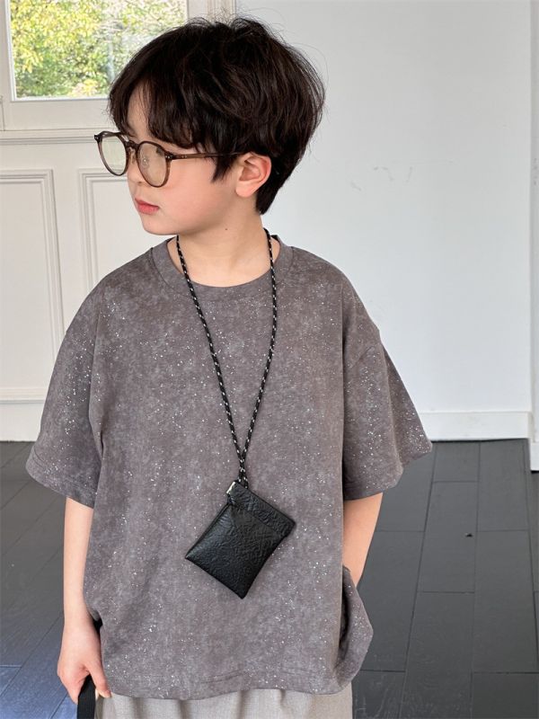 滿天星亮片噴墨寬鬆上衣 