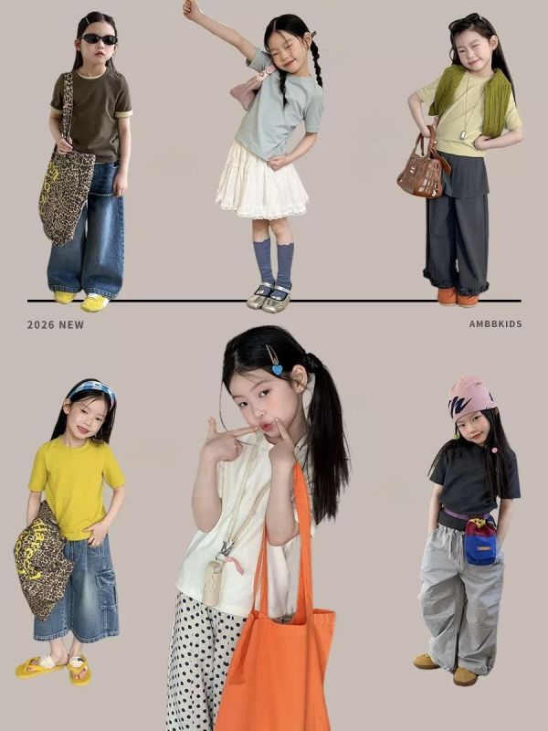 素色彈力後背小字母基礎T恤上衣 